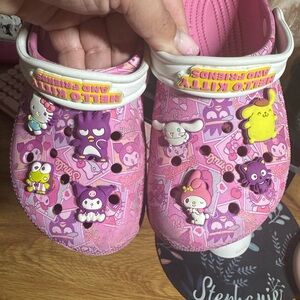 Hello Kitty Pink Clogs with Charms